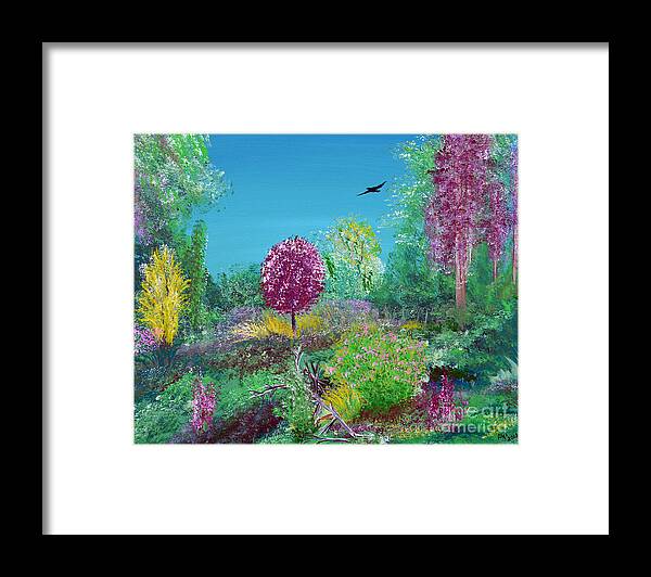 Indiana Framed Print featuring the painting A Corner of Heaven in Rural Indiana by Alys Caviness-Gober