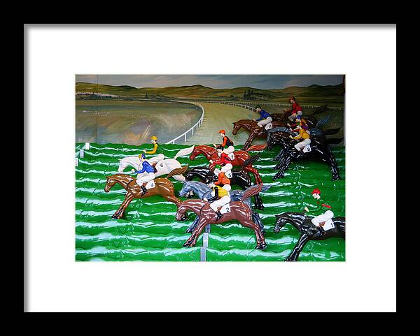Richard Reeve Framed Print featuring the photograph A Day at the Races by Richard Reeve