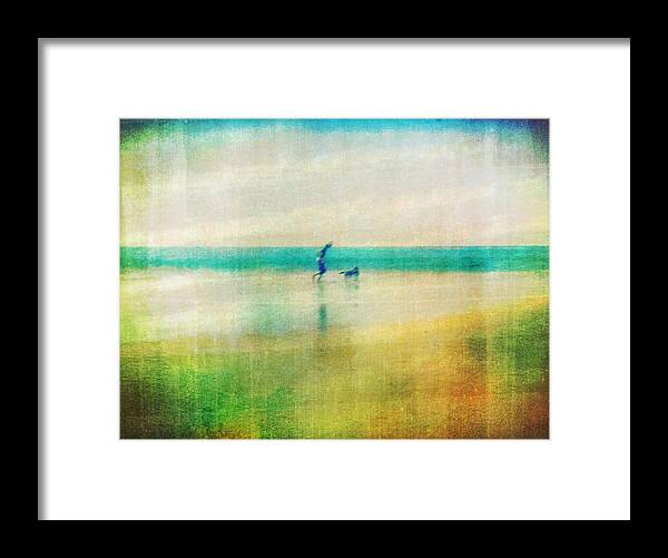 Ocean Framed Print featuring the photograph A day by the sea by Suzy Norris