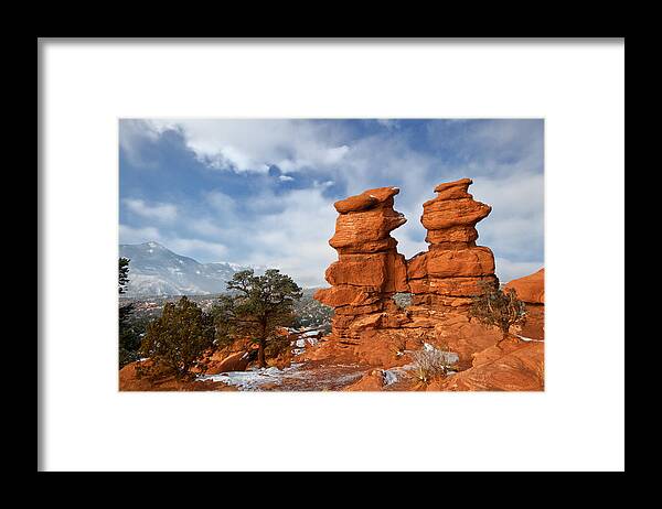 Garden Of The Gods Framed Print featuring the photograph A December Morning by Ronda Kimbrow
