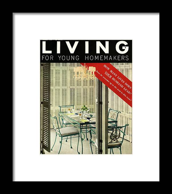 Furniture Framed Print featuring the digital art A Dining Room With Furniture By Lee L Woodard by Ernest Silva