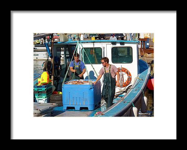 Crab Framed Print featuring the photograph A good Day Fish'n by Ron Haist