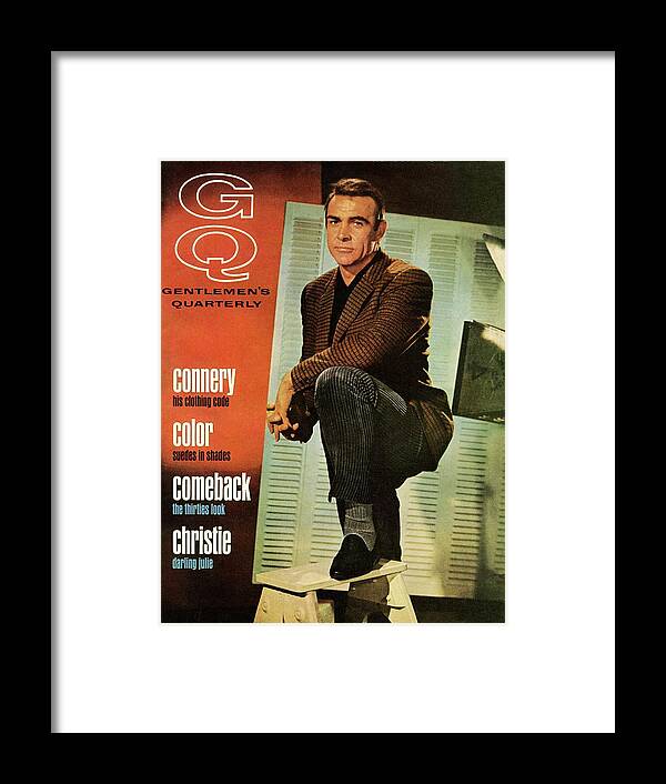 Fashion Framed Print featuring the photograph A Gq Cover Of Sean Connery by David Sutton