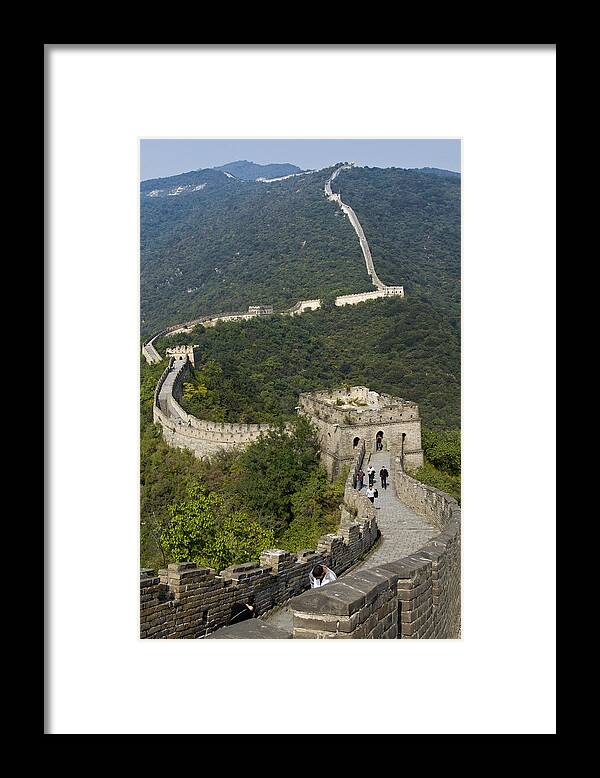 The Great Wall Framed Print featuring the photograph A Great Wall by James L Davidson