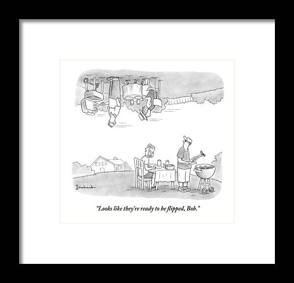 Look-alikes Framed Print featuring the drawing A Husband And Wife by David Borchart