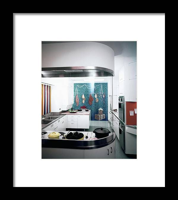 Decorative Art Framed Print featuring the photograph A Kitchen Designed By Valerian S. Rybar by John Rawlings