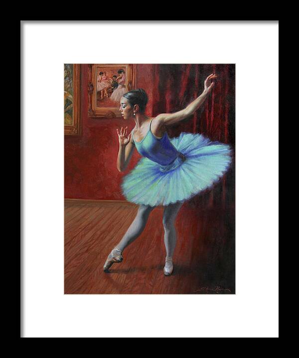 Ballerina Framed Print featuring the painting A Legacy of Elegance by Anna Rose Bain