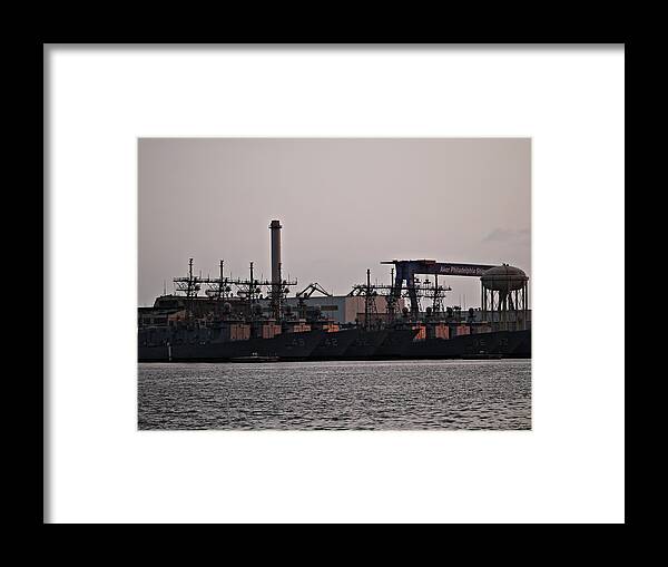 Richard Reeve Framed Print featuring the photograph A Line of Ships not Ships of the Line by Richard Reeve