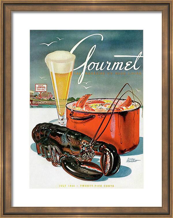 A Lobster And A Lobster Pot With Beer by Henry Stahlhut