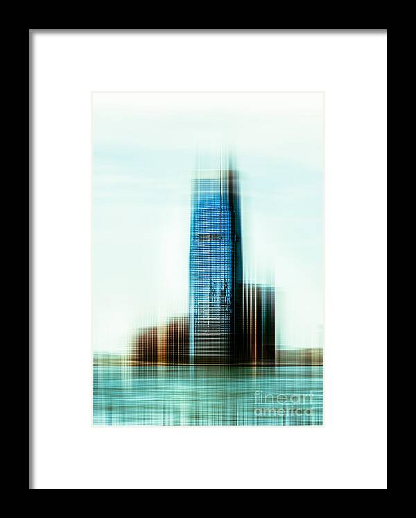 Nyc Framed Print featuring the photograph A look to New Jersey II - steel by Hannes Cmarits