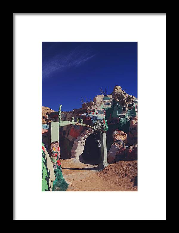 Salvation Mountain Framed Print featuring the photograph A Loving Entrance by Laurie Search