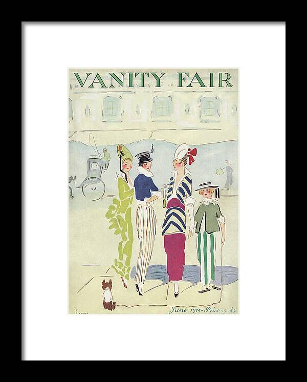 Animal Framed Print featuring the photograph A Magazine Cover For Vanity Fair Of A Woman by Ethel Plummer