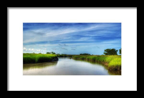 Marsh Framed Print featuring the photograph A Marsh at Jekyll Island by Greg and Chrystal Mimbs