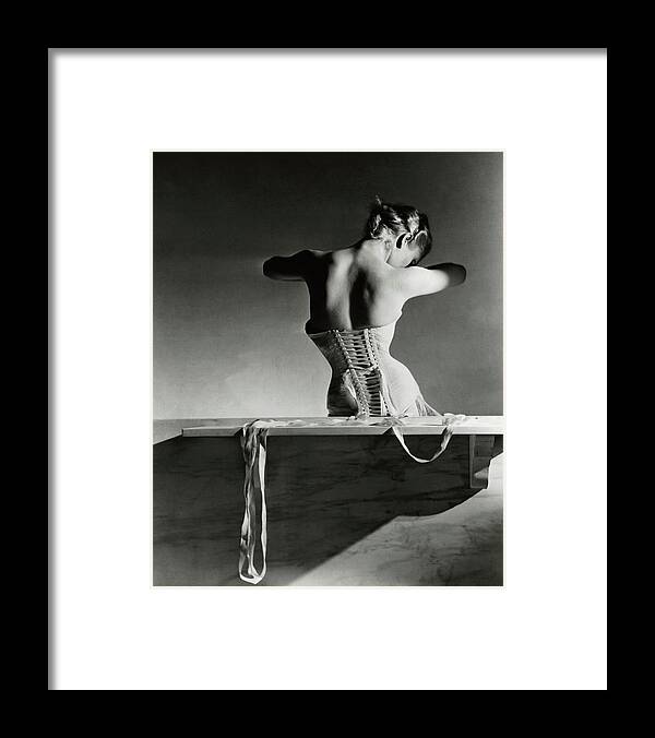 Accessories Framed Print featuring the photograph The Mainbocher Corset by Horst P Horst