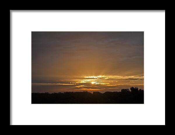 Sunrise Framed Print featuring the photograph A New Day - Sunrise in Texas by Todd Aaron