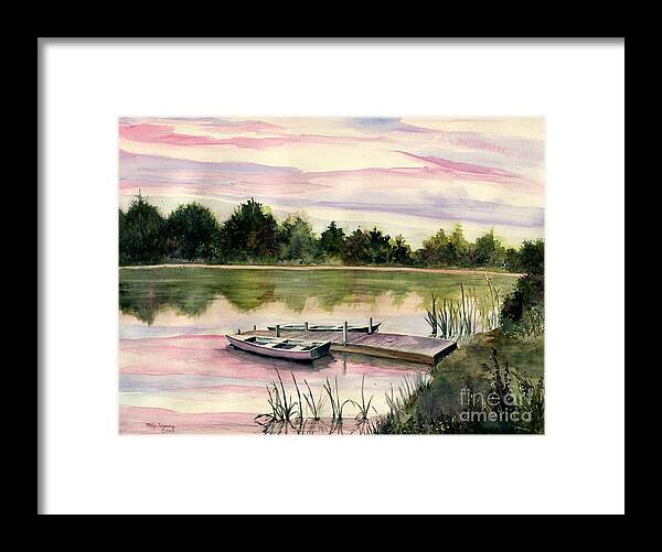 A Place In My Heart Framed Print featuring the painting A Place In My Heart by Melly Terpening