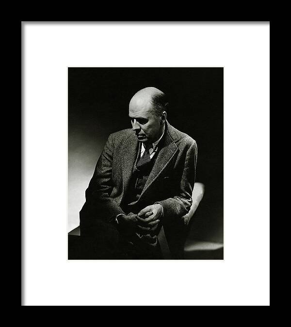 Artist Framed Print featuring the photograph A Portrait Of Edward Hopper by Lusha Nelson