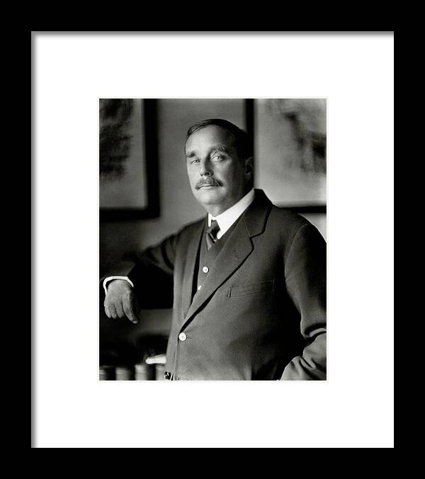 Career Framed Print featuring the photograph A Portrait Of H. G. Wells by Nickolas Muray