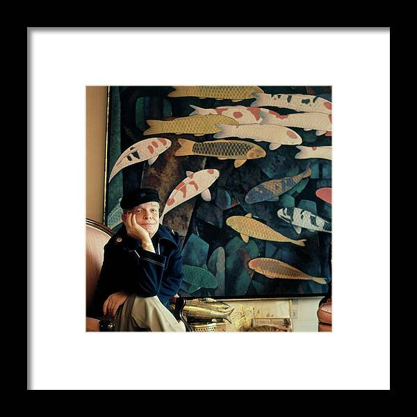 Literary Framed Print featuring the photograph A Portrait Of Truman Capote by Horst P. Horst