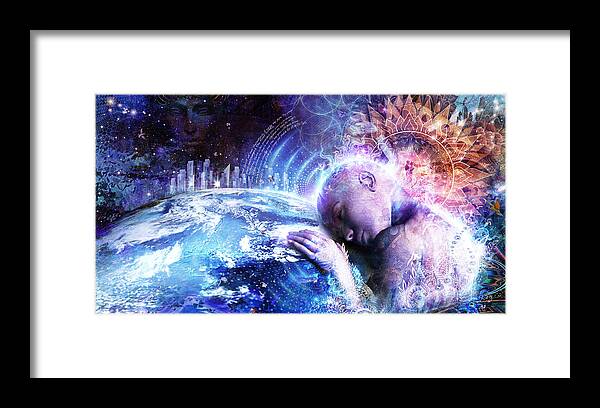 Cameron Gray Framed Print featuring the digital art A Prayer For The Earth by Cameron Gray