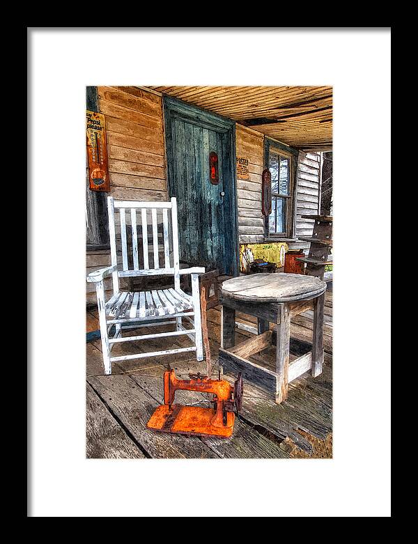 North Carolina Framed Print featuring the painting A Simpler Time II - Rural North Carolina by Dan Carmichael