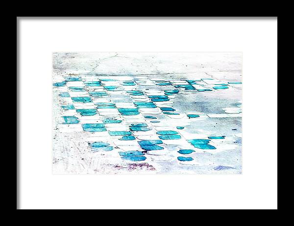 Abstract Framed Print featuring the photograph A Splash of Teal by Brenda Bryant