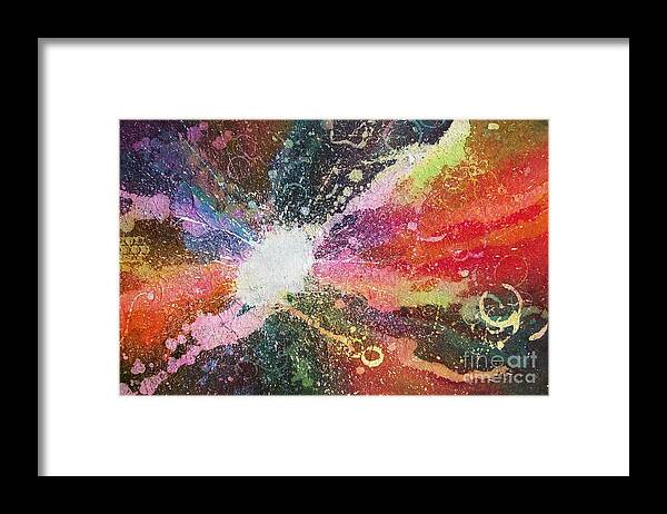 Physics Framed Print featuring the painting A Star is Born by Carol Losinski Naylor