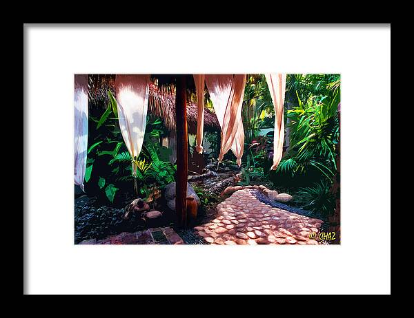 Jungle Framed Print featuring the painting A Stoney Path by CHAZ Daugherty