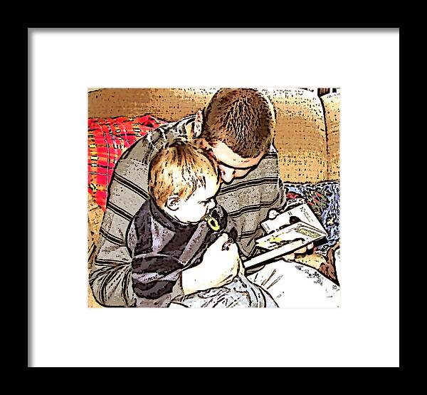 Dad Framed Print featuring the photograph A Tender Moment by Pamela Hyde Wilson