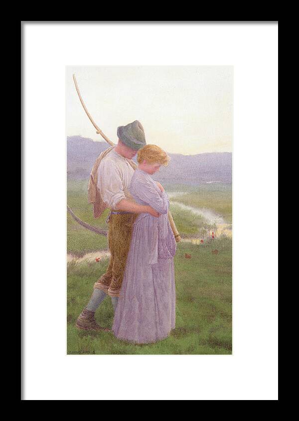 Love Framed Print featuring the painting A Tender Moment by William Henry Gore