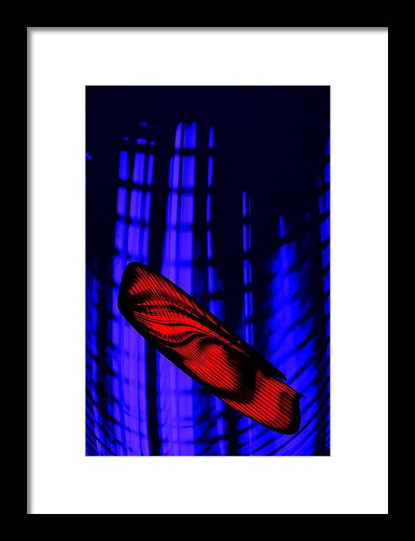 Abstract Framed Print featuring the digital art Virtual Microbe by Kellice Swaggerty