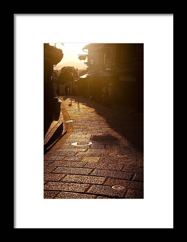 Kyoto Framed Print featuring the photograph A Walk in Kyoto by Brad Brizek