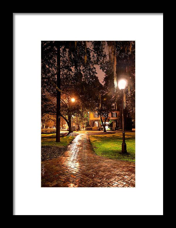 Savannah Framed Print featuring the photograph A Walk in the Park by Renee Sullivan