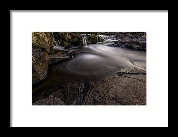 Canada Framed Print featuring the photograph A waterfall by Nebojsa Novakovic