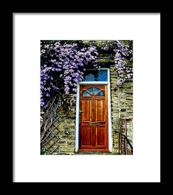 Door Framed Print featuring the photograph A Yorkshire Door by Stuart Harrison