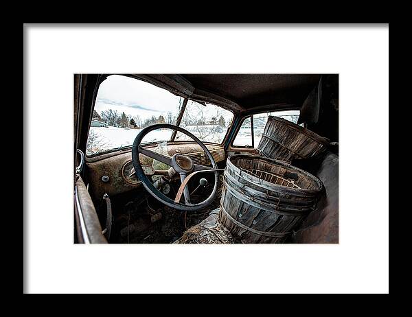 Chevrolet Framed Print featuring the photograph Abandoned Chevrolet Truck - Inside Out by Gary Heller