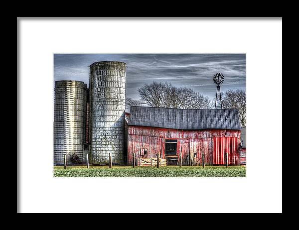 Red Barn Framed Print featuring the photograph Abandoned Farm New Jersey by Lucia Vicari