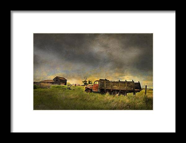 Dodge Framed Print featuring the photograph Abandoned Farm Truck by Theresa Tahara