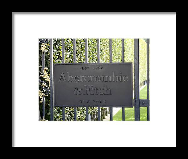 Paris Framed Print featuring the photograph Abercrombie And Fitch Store In Paris France by Rick Rosenshein