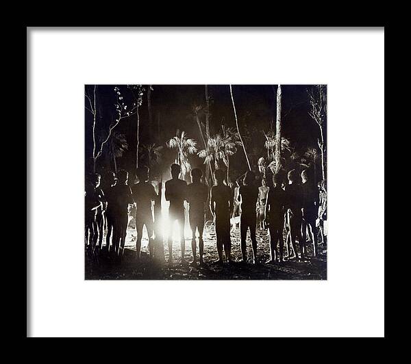 1930s Framed Print featuring the photograph Aborigines At Corroboree by Underwood Archives