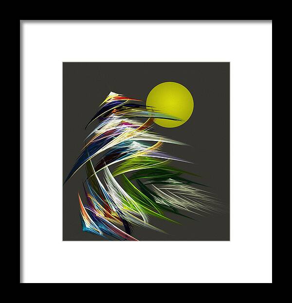 Fine Art Framed Print featuring the digital art Abstract 051013 by David Lane