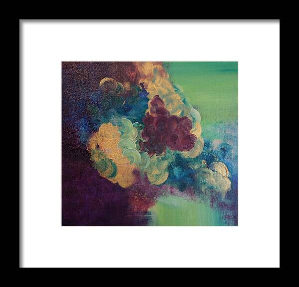 Colors Framed Print featuring the painting Abstract 1 by Kristine Bogdanovich