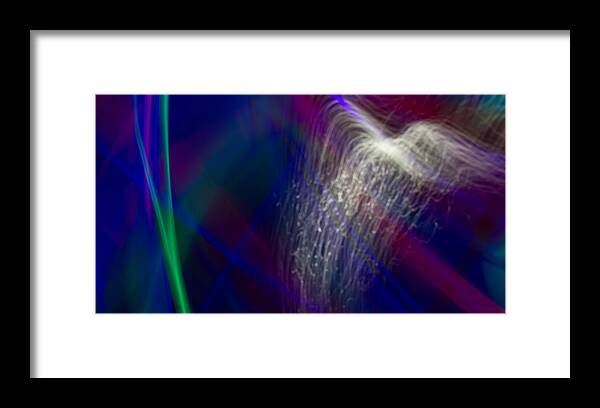 Photographic Light Painting Framed Print featuring the photograph Abstract 28 by Steve DaPonte