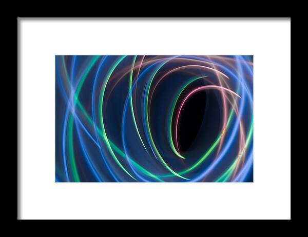 Photographic Light Painting Framed Print featuring the photograph Abstract 40 by Steve DaPonte