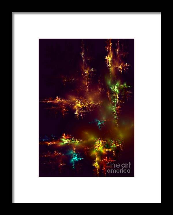 Home Framed Print featuring the digital art Abstract AP3 by Greg Moores