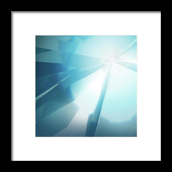 Ice Cube Framed Print featuring the photograph Abstract Background by Joex93