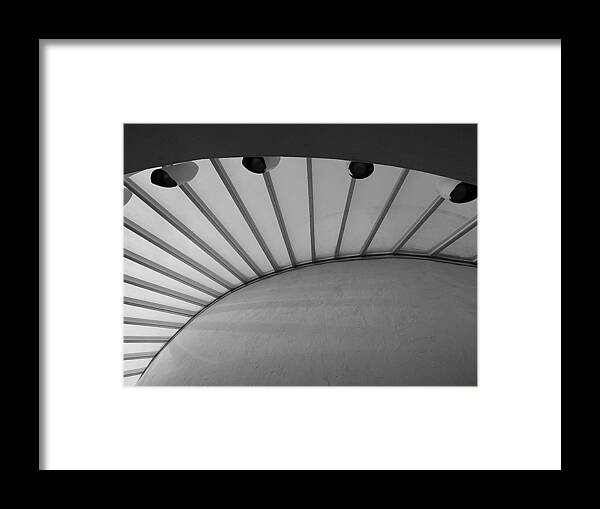 Abstract Framed Print featuring the photograph Abstract - Curves and Lines 1 by Richard Reeve