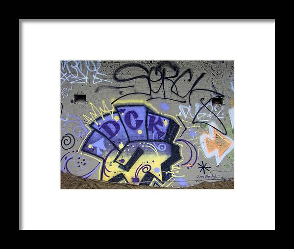 Graffiti Framed Print featuring the photograph Abstract Expression by Donna Blackhall