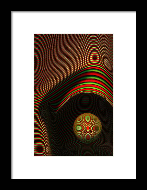 Eye Framed Print featuring the digital art Abstract eye by Johan Swanepoel