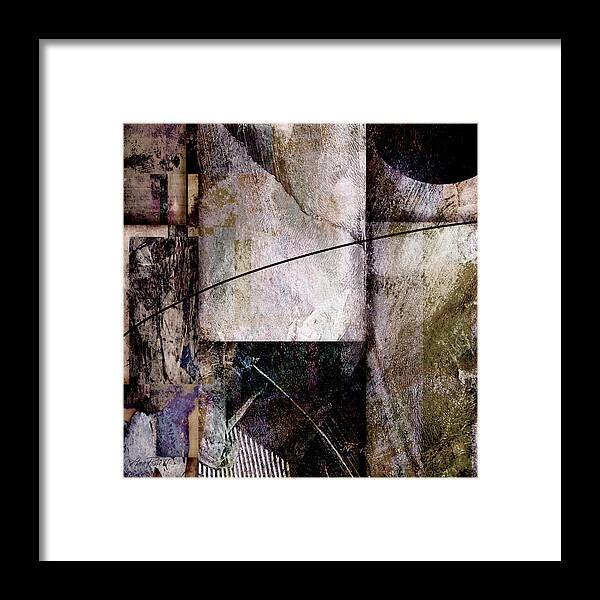 Abstract Framed Print featuring the digital art Abstract Gray by Ann Powell
